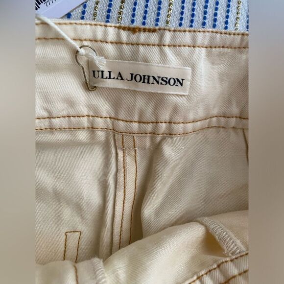 ULLA JOHNSON Levi Pant Women Ivory  Size 0 New with tag - Picture 8 of 16